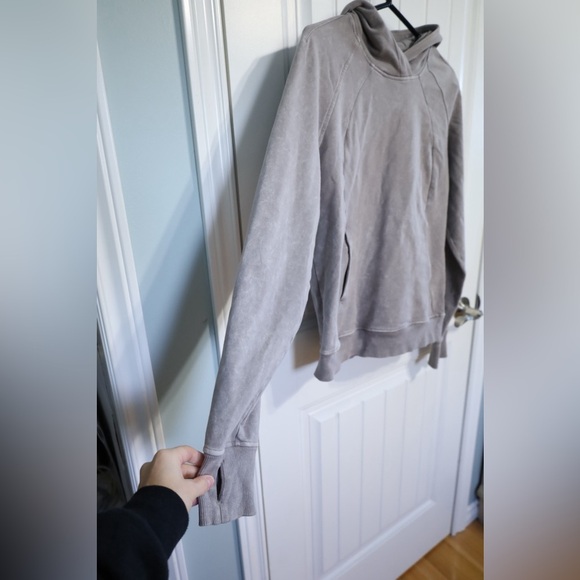 Lululemon Scuba Pullover *Wash Washed Dark Chrome Womens Size 4 - Picture 6 of 10